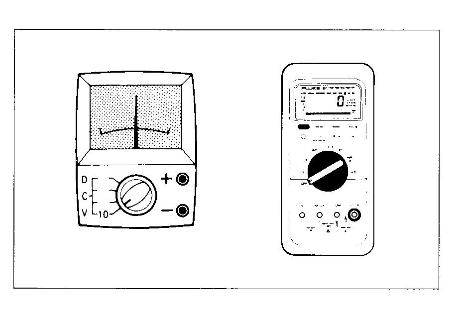 Analog and Digital Meters training diagram for Lexus V8 technical checks