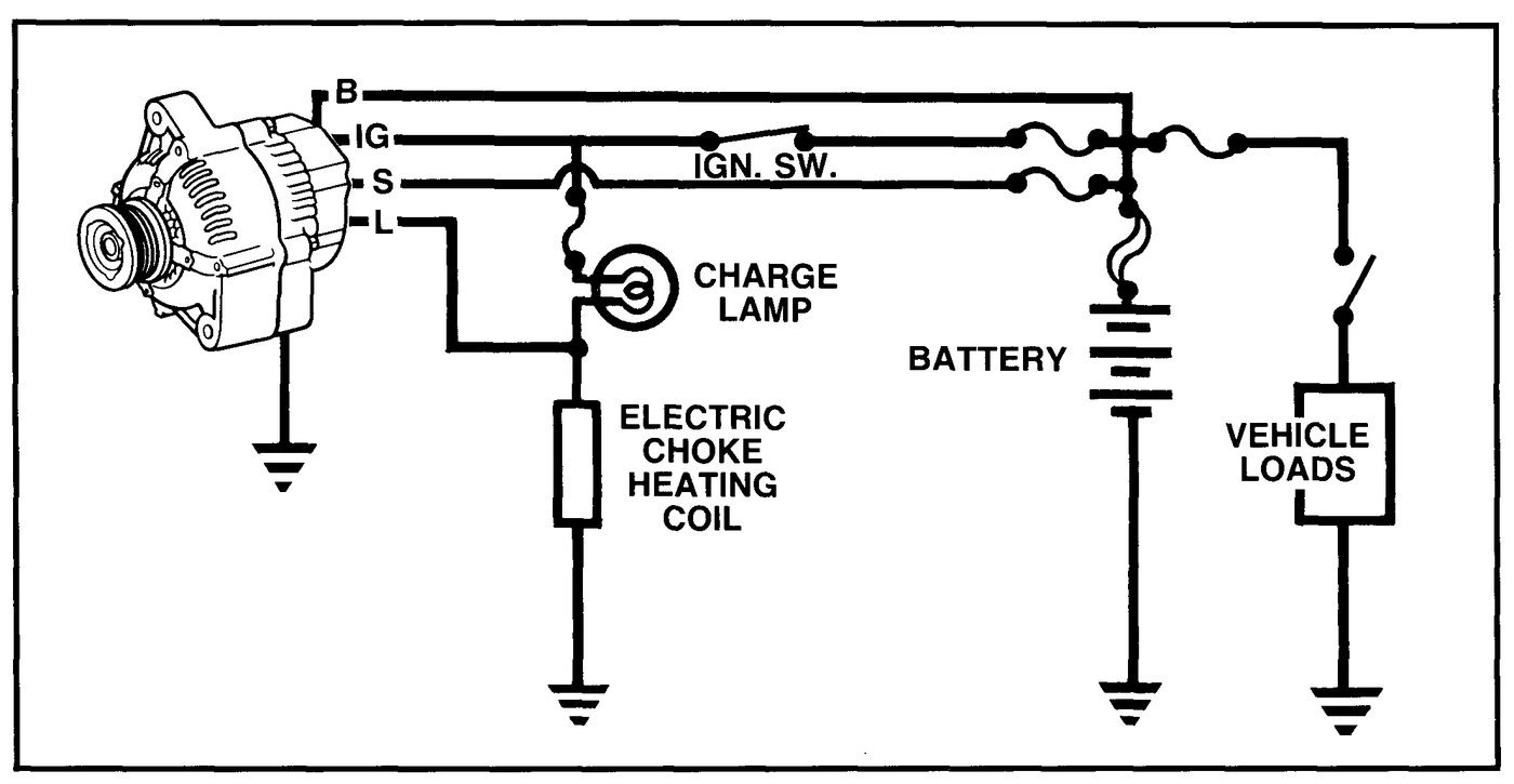 Charging Systems training diagram for Lexus V8 technical checks